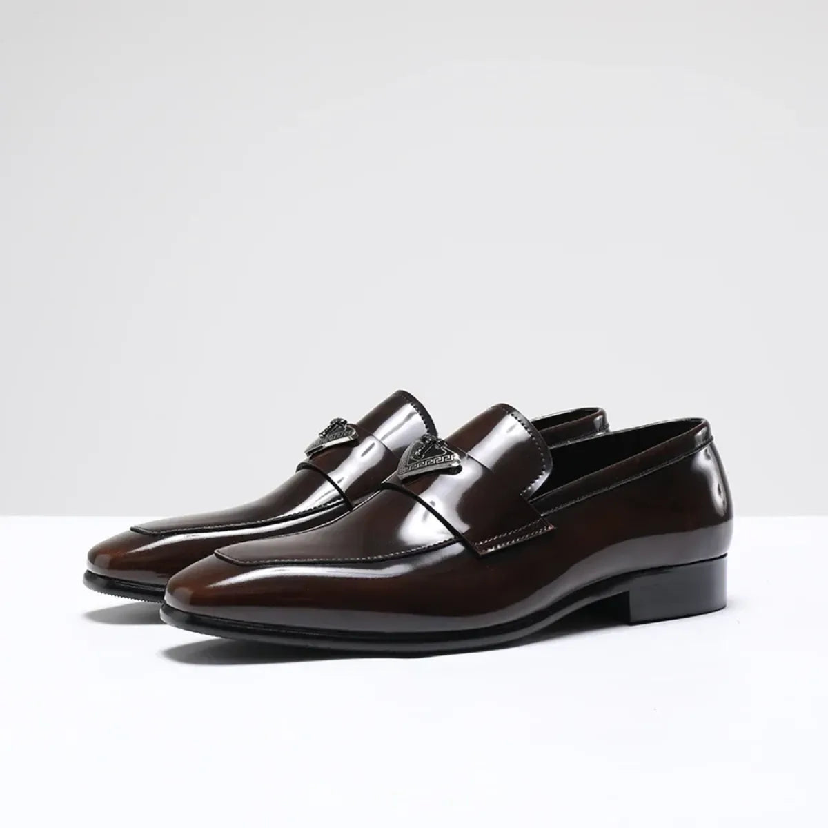 Luxury Loafer Shoe in Marsala Patent Leather