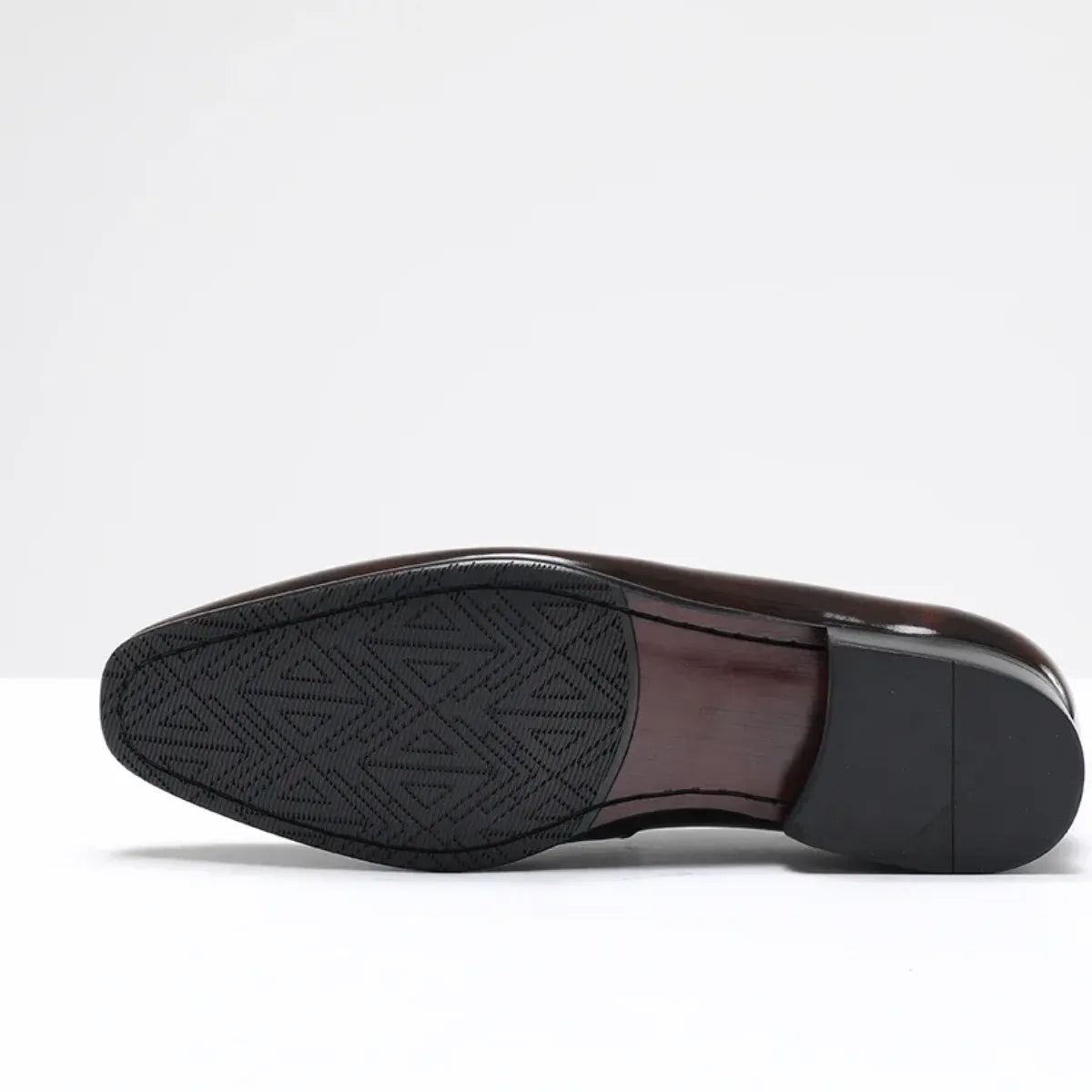 Luxury Loafer Shoe in Marsala Patent Leather